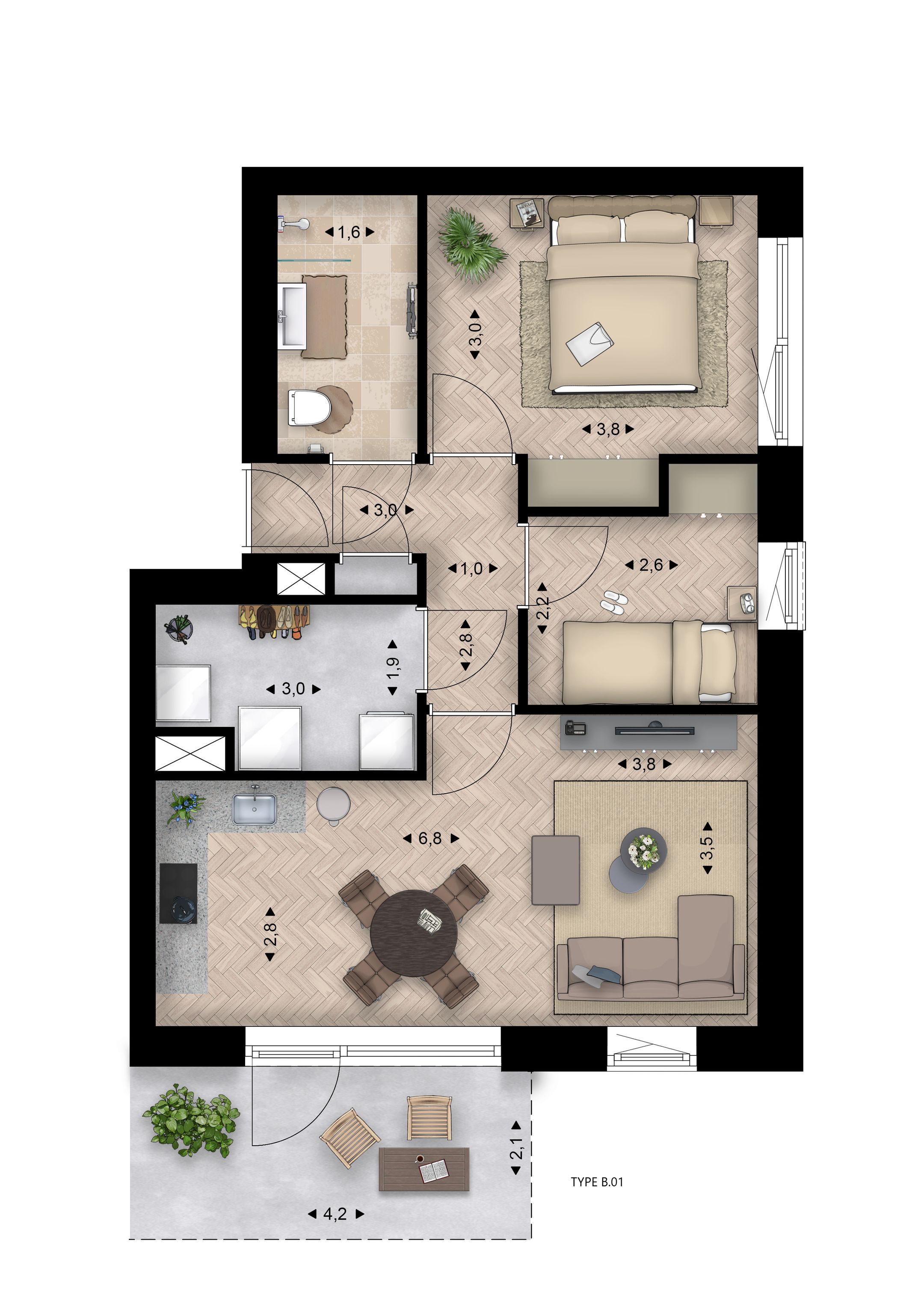 Foto 6 van Hoendersveld | Blok B (Bouwnr. 31)