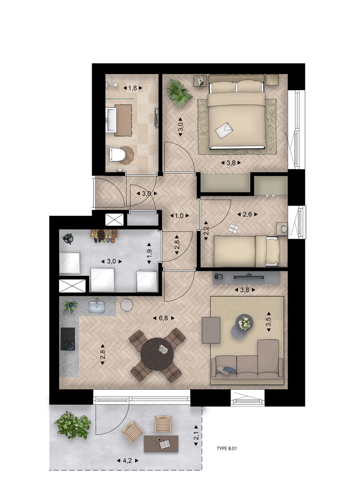 Foto 5 van Hoendersveld | Blok B (Bouwnr. 22)