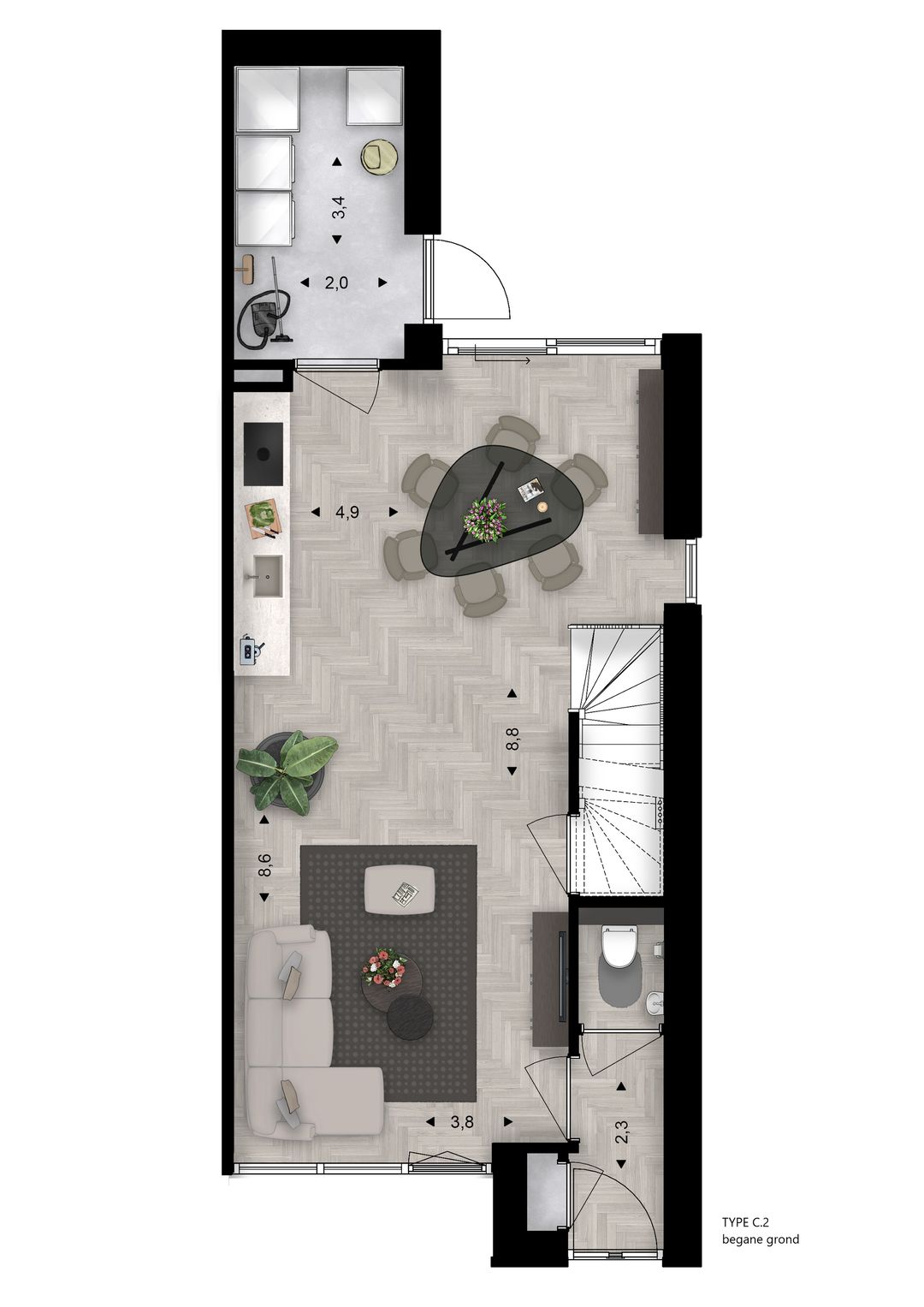 Foto 13 van Hoendersveld | Blok C - 2^1 kapwoningen (Bouwnr. 33)