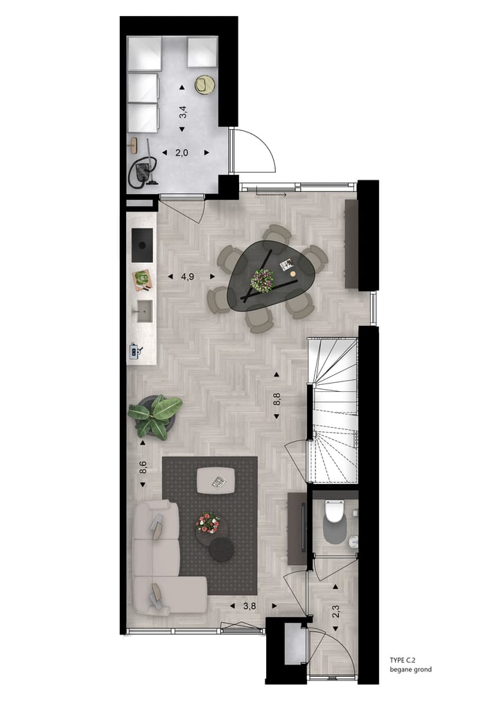 Foto 13 van Hoendersveld | Blok C - 2^1 kapwoningen (Bouwnr. 34)