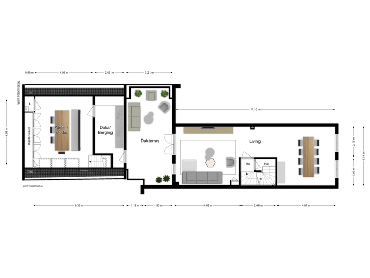 1e VERDIEPING-ACHTER