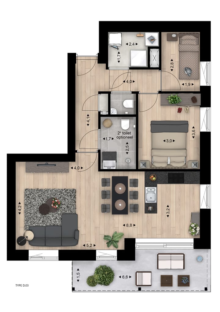 Foto 10 van Hoendersveld | Blok D - appartementen (Bouwnr. 40)