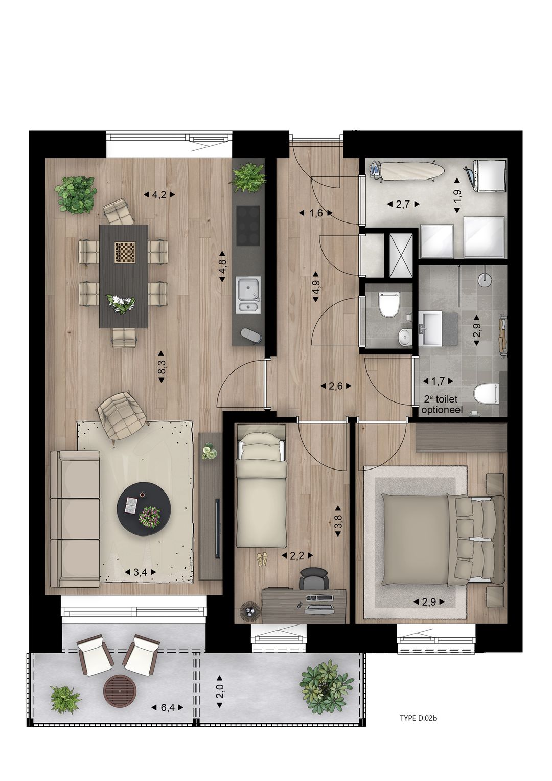 Foto 8 van Hoendersveld | Blok D - appartementen (Bouwnr. 47)