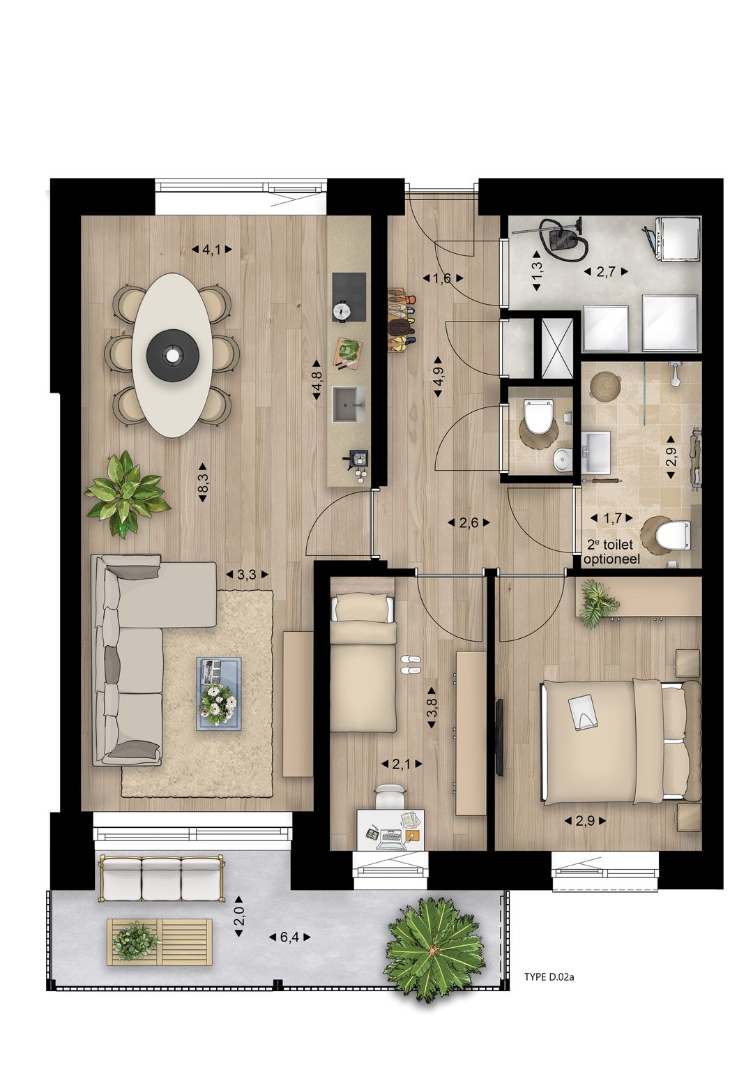 Foto 8 van Hoendersveld | Blok D - appartementen (Bouwnr. 51)