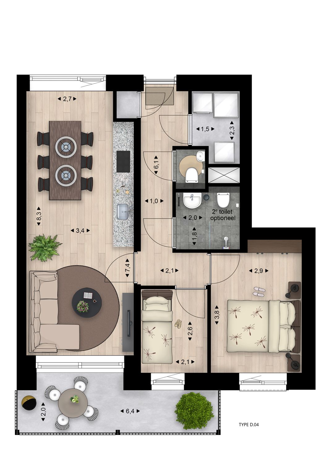 Foto 11 van Hoendersveld | Blok D - appartementen (Bouwnr. 51)