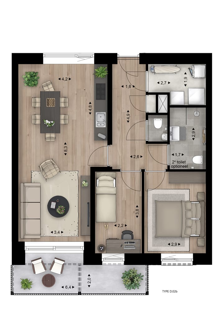 Foto 9 van Hoendersveld | Blok D - appartementen (Bouwnr. 52)