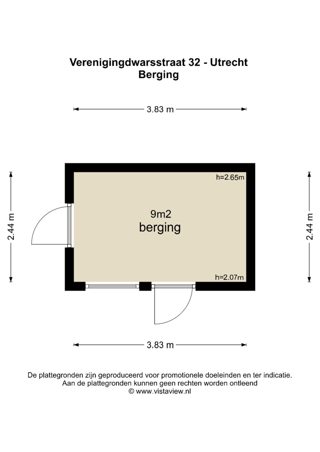 Foto 42 van Verenigingdwarsstraat 32
