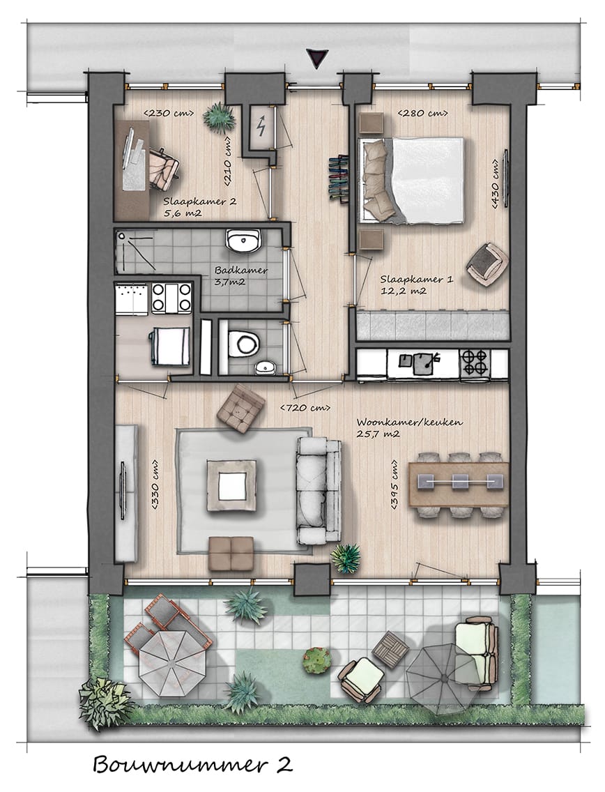 Foto 42 van 3-kamer appartement (Bouwnr. 3)