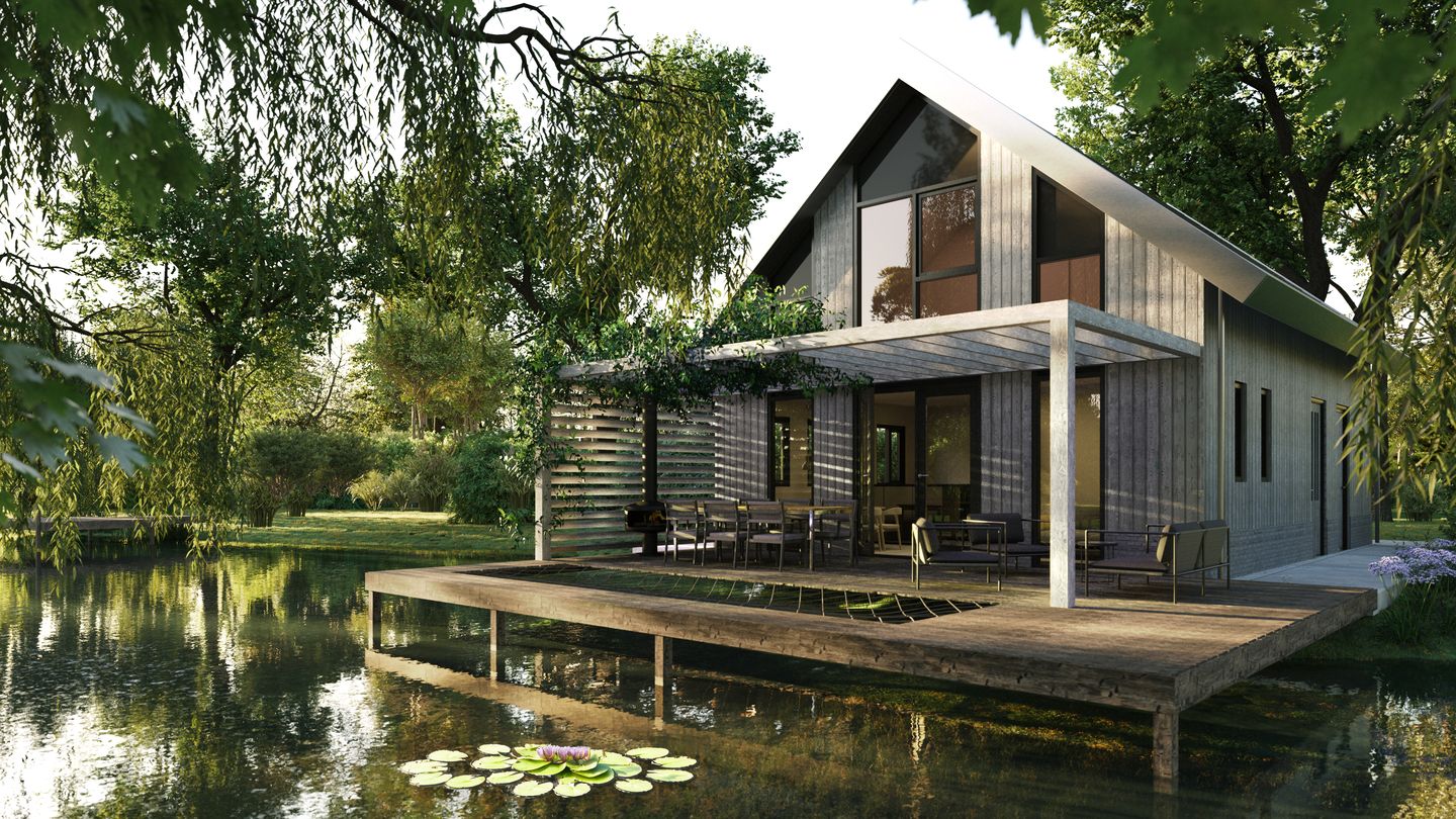 Foto 1 van 6-persoons Exclusive water recreatievilla (Bouwnr. 571)