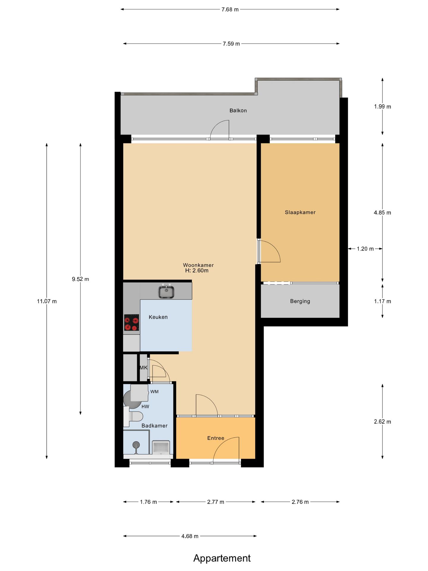 Foto 29 van Hakkelerkampstraat 15-II
