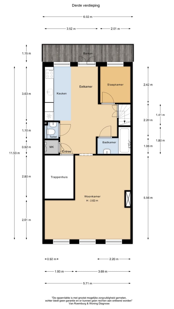 Foto 31 van Van Oldenbarneveldtstraat 17-3