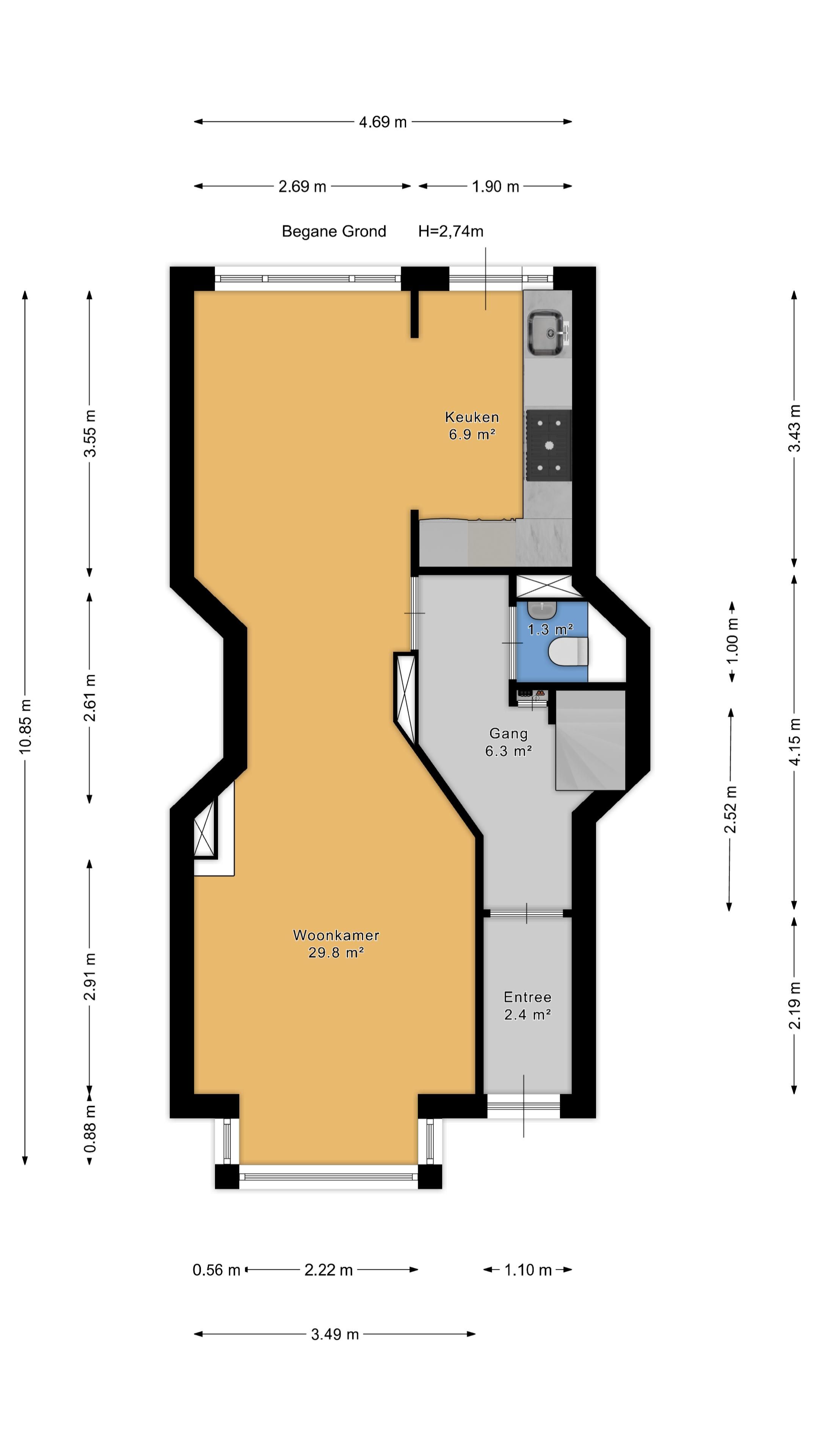 Foto 69 van Goudreinetstraat 588