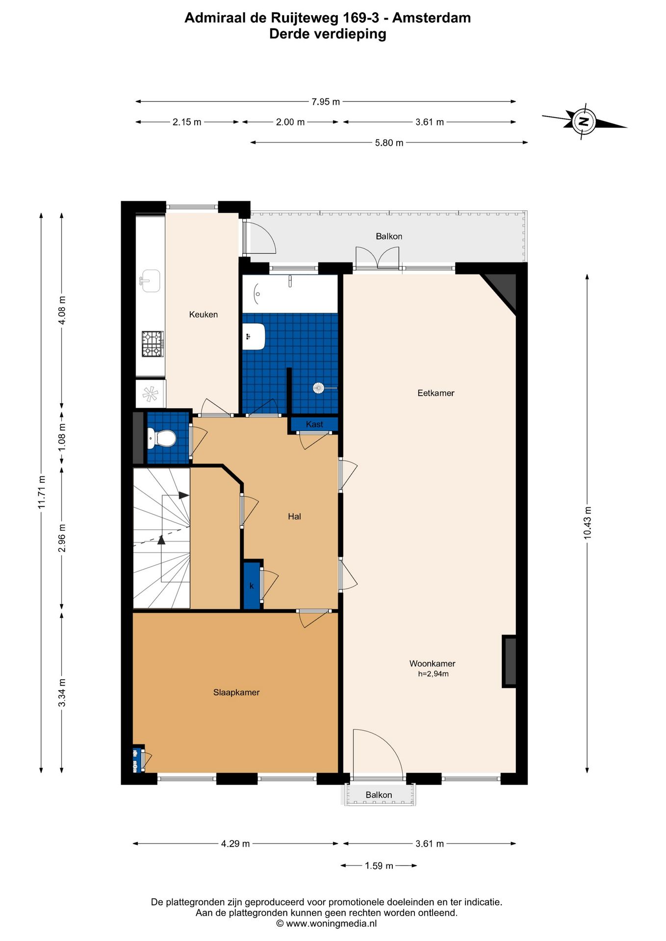 Foto 34 van Admiraal De Ruijterweg 169-3