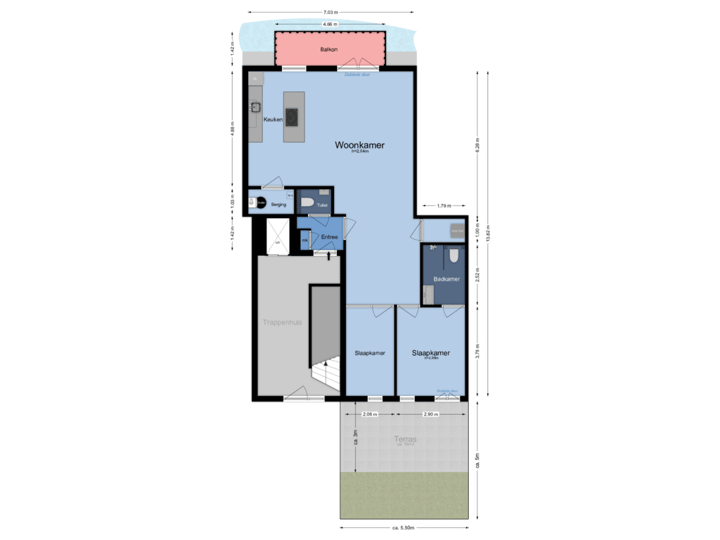 Plattegrond (tr.hs.)