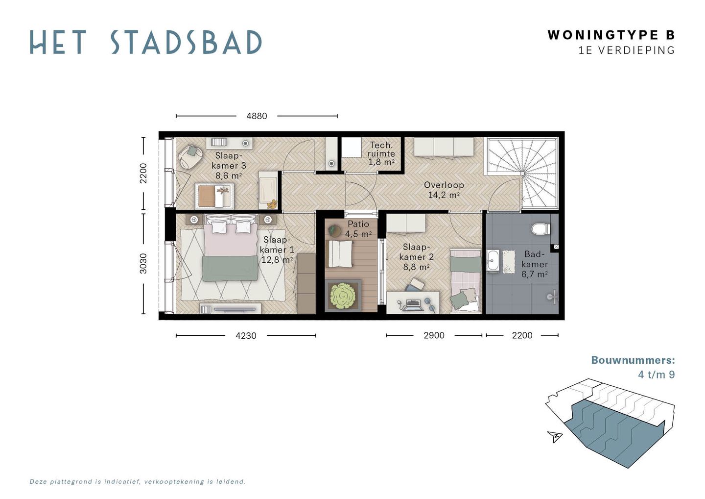 Foto 4 van Type B Stadswoning (Bouwnr. 5)
