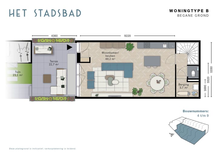 Photo 3 of Type B Stadswoning (Bouwnr. 8)