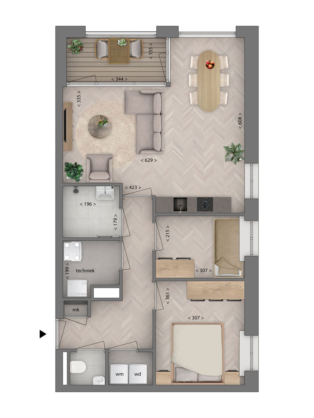 Foto 7 van The Green - 3-kamer appartement I - 21 (Bouwnr. 21)