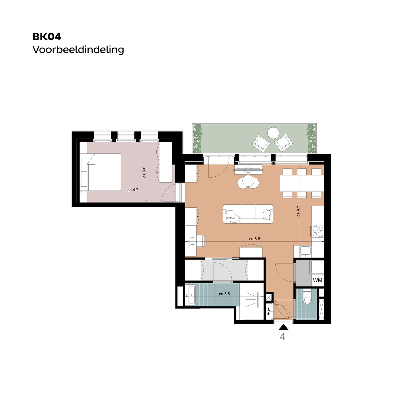 Foto 10 van Tussenappartementen (Bouwnr. BK04)