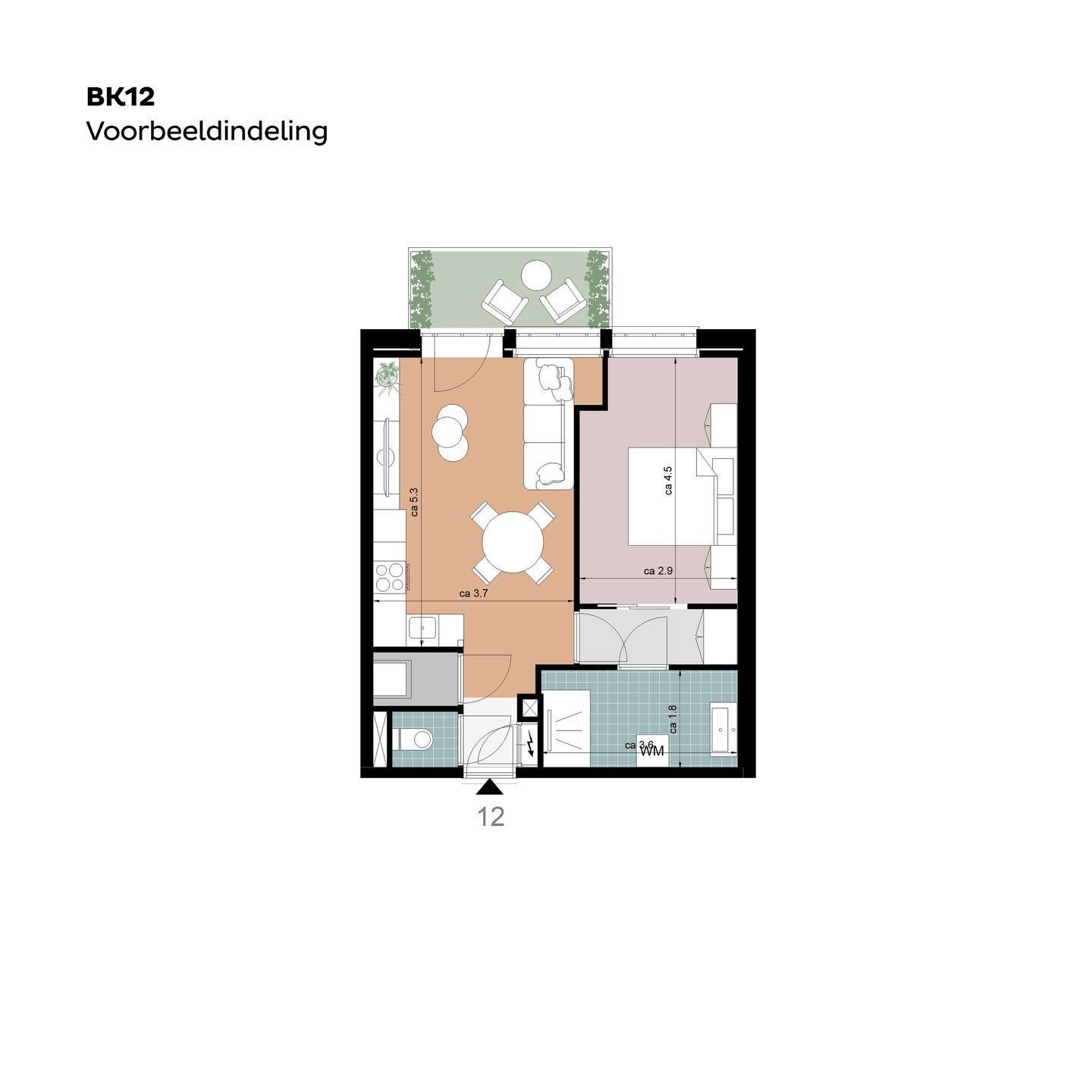 Foto 10 van Tussenappartementen (Bouwnr. BK12)