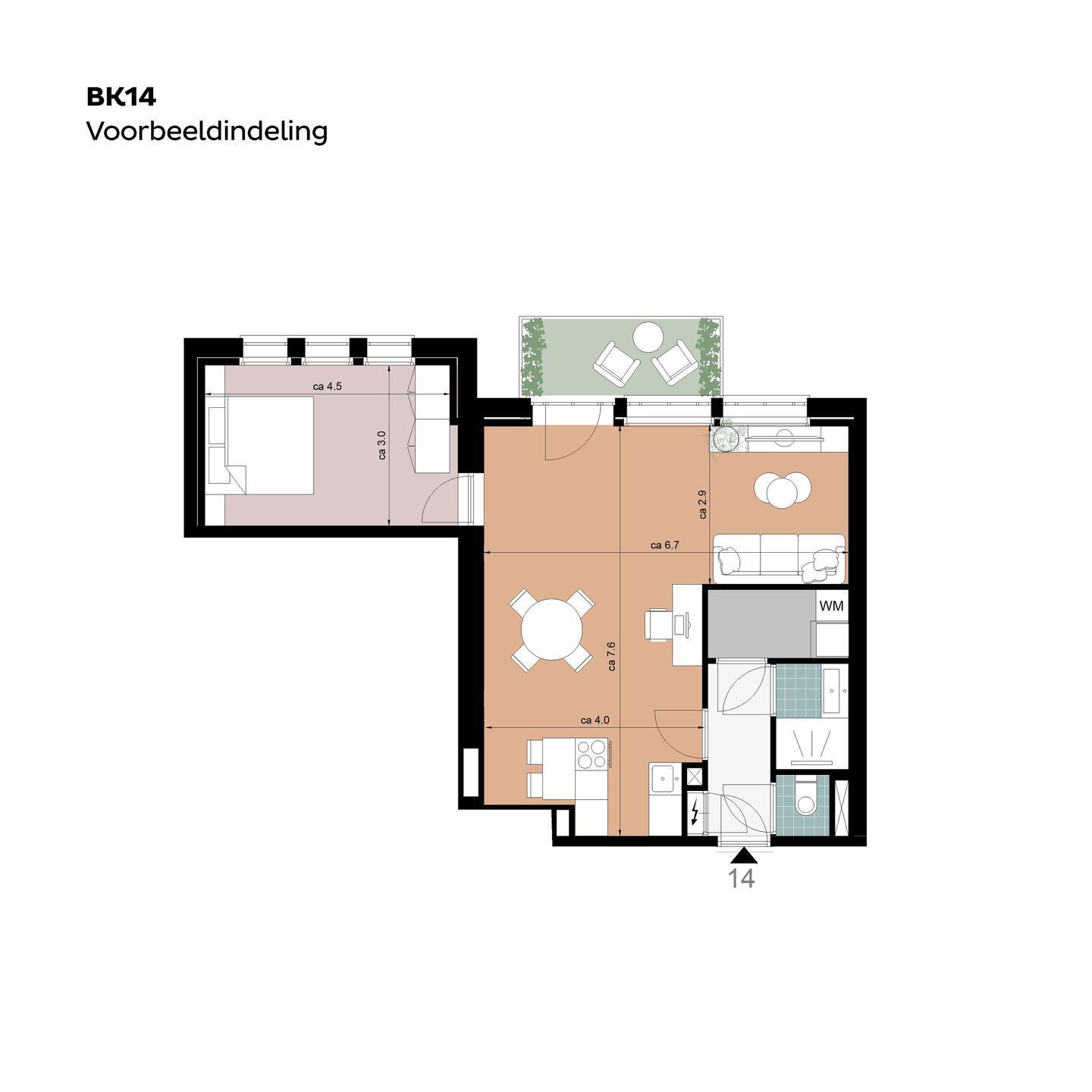 Foto 10 van Tussenappartementen (Bouwnr. BK14)