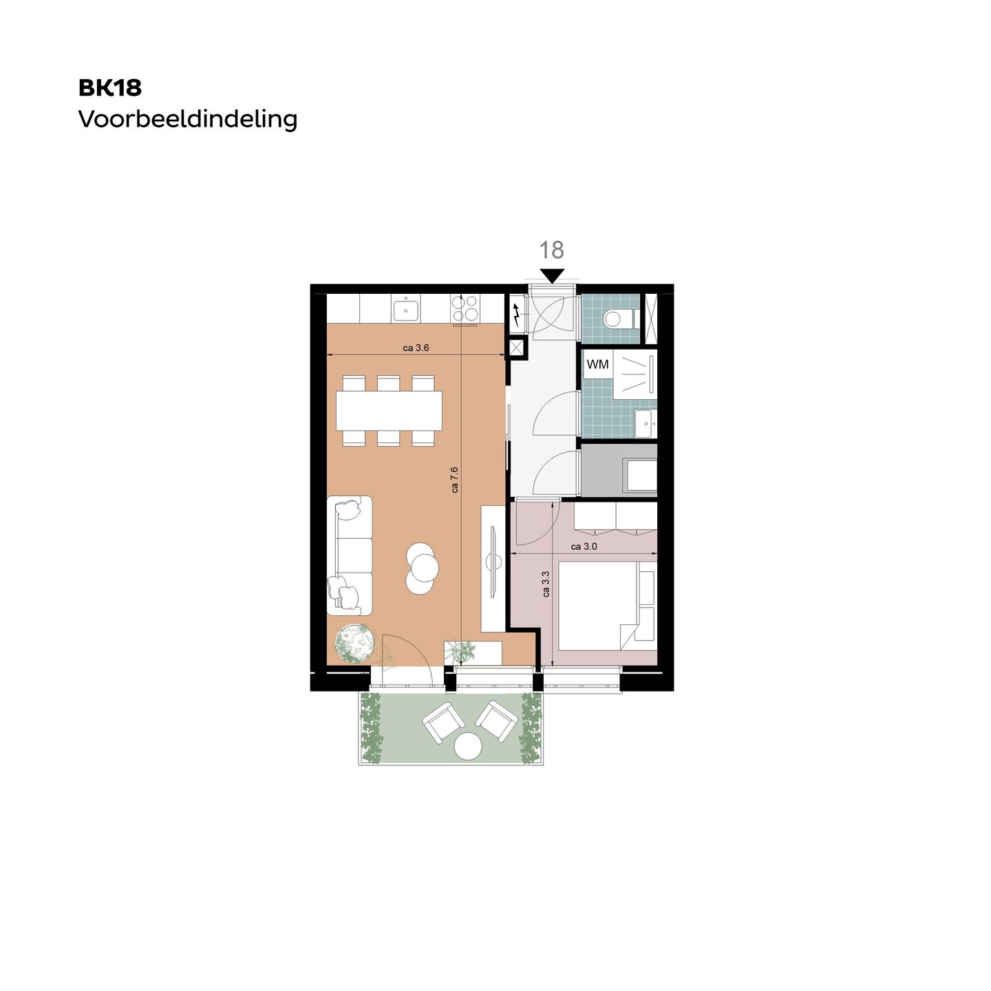 Foto 10 van Tussenappartementen (Bouwnr. BK18)