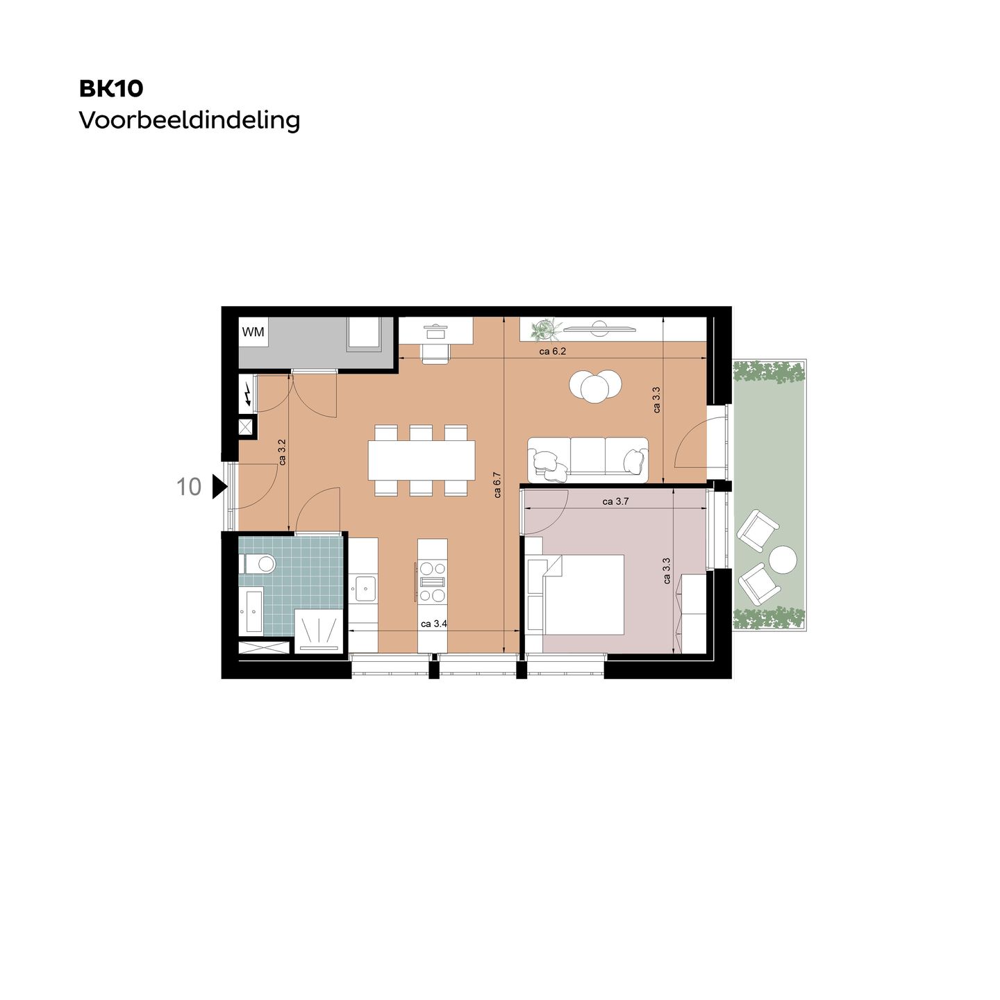 Foto 10 van Hoekappartementen (Bouwnr. BK10)