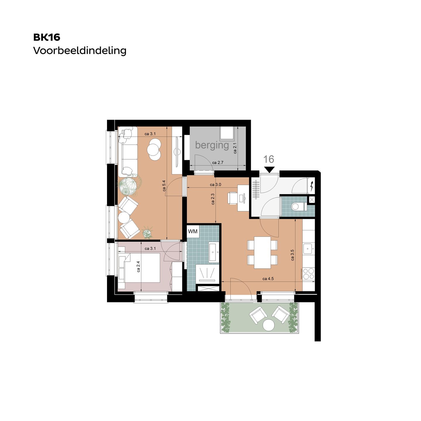 Photo 10 of Hoekappartementen (Bouwnr. BK16)