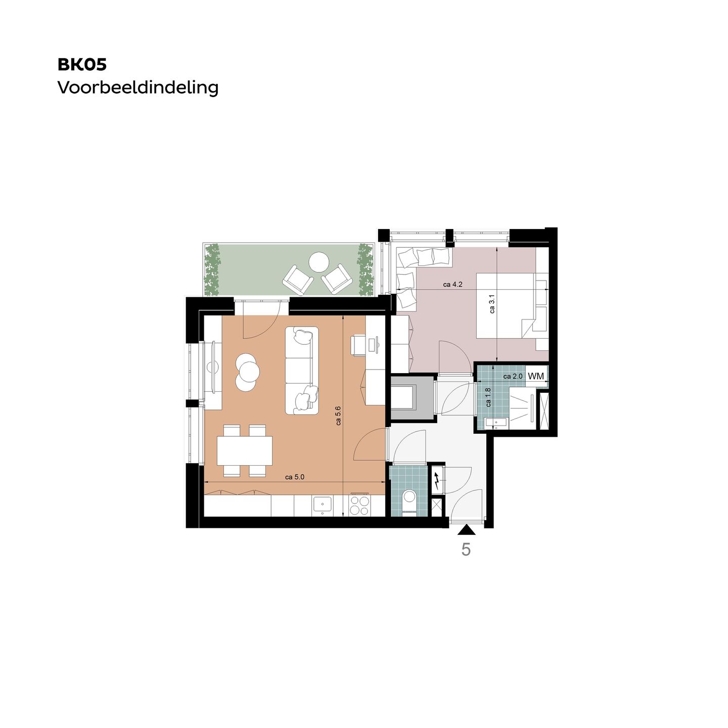 Foto 10 van Hoekappartementen (Bouwnr. BK05)