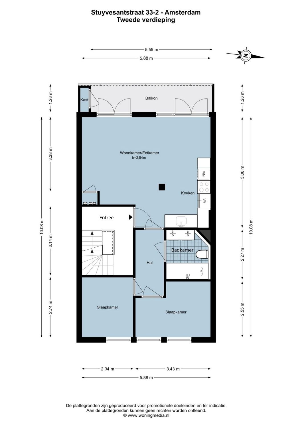 Foto 23 van Stuyvesantstraat 33-2