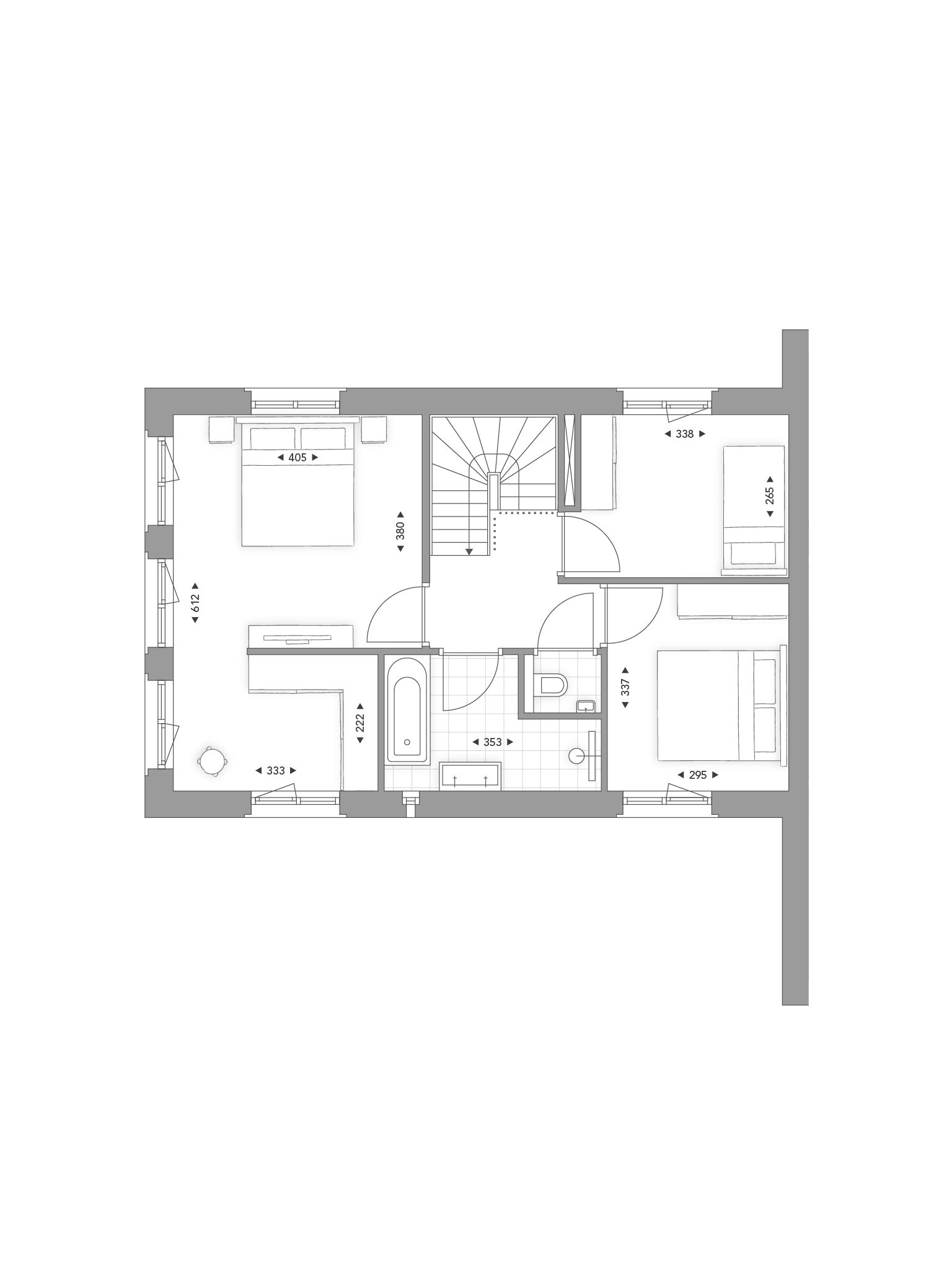 Foto 9 van De Vijverberg - herenhuis hoekwoning (Bouwnr. 3)