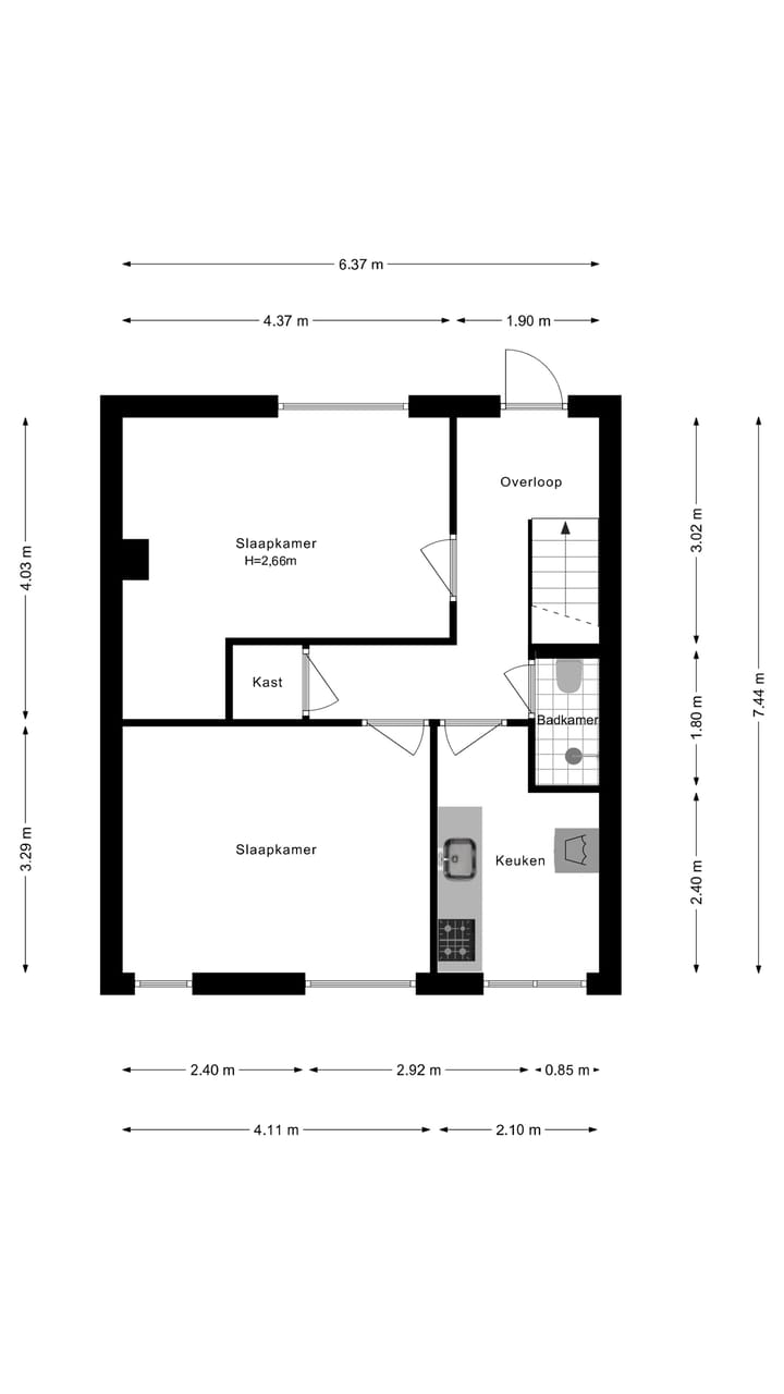 Foto 50 van Wolfstraat 25-B