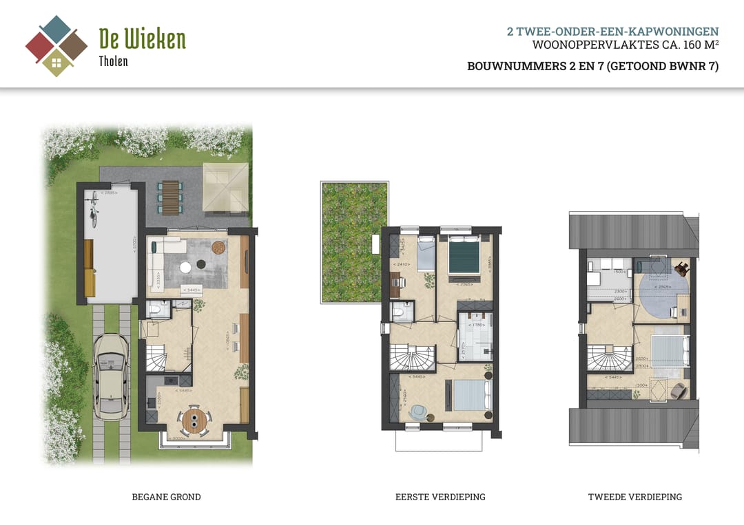 Foto 2 van Twee-onder-een-kap (Langskap) (Bouwnr. 7)