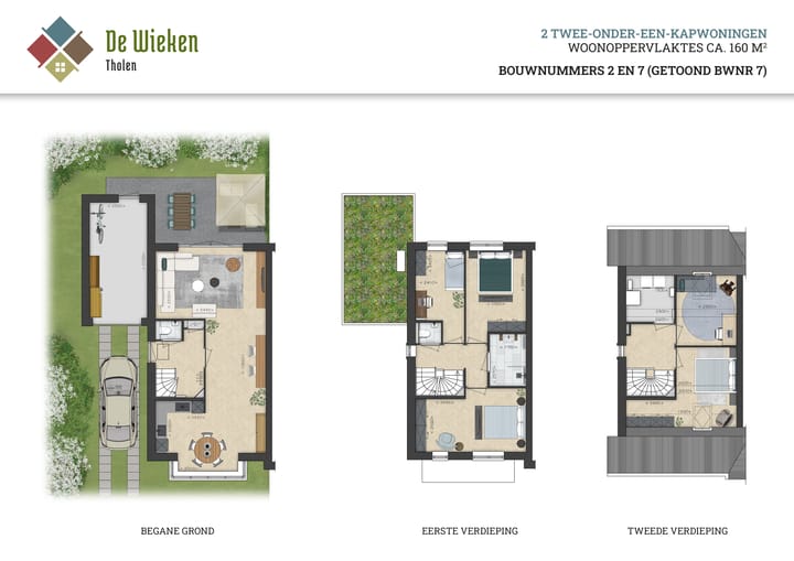 Foto 2 van Twee-onder-een-kap (Langskap) (Bouwnr. 7)