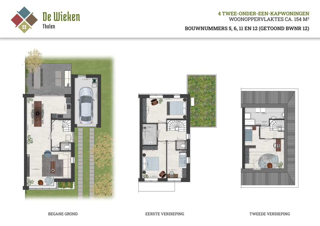 Foto 2 van Twee-onder-een-kap (Langskap) (Bouwnr. 11)