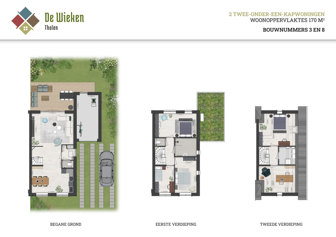 Foto 2 van Twee-onder-een-kap (Dwarskap) (Bouwnr. 8)