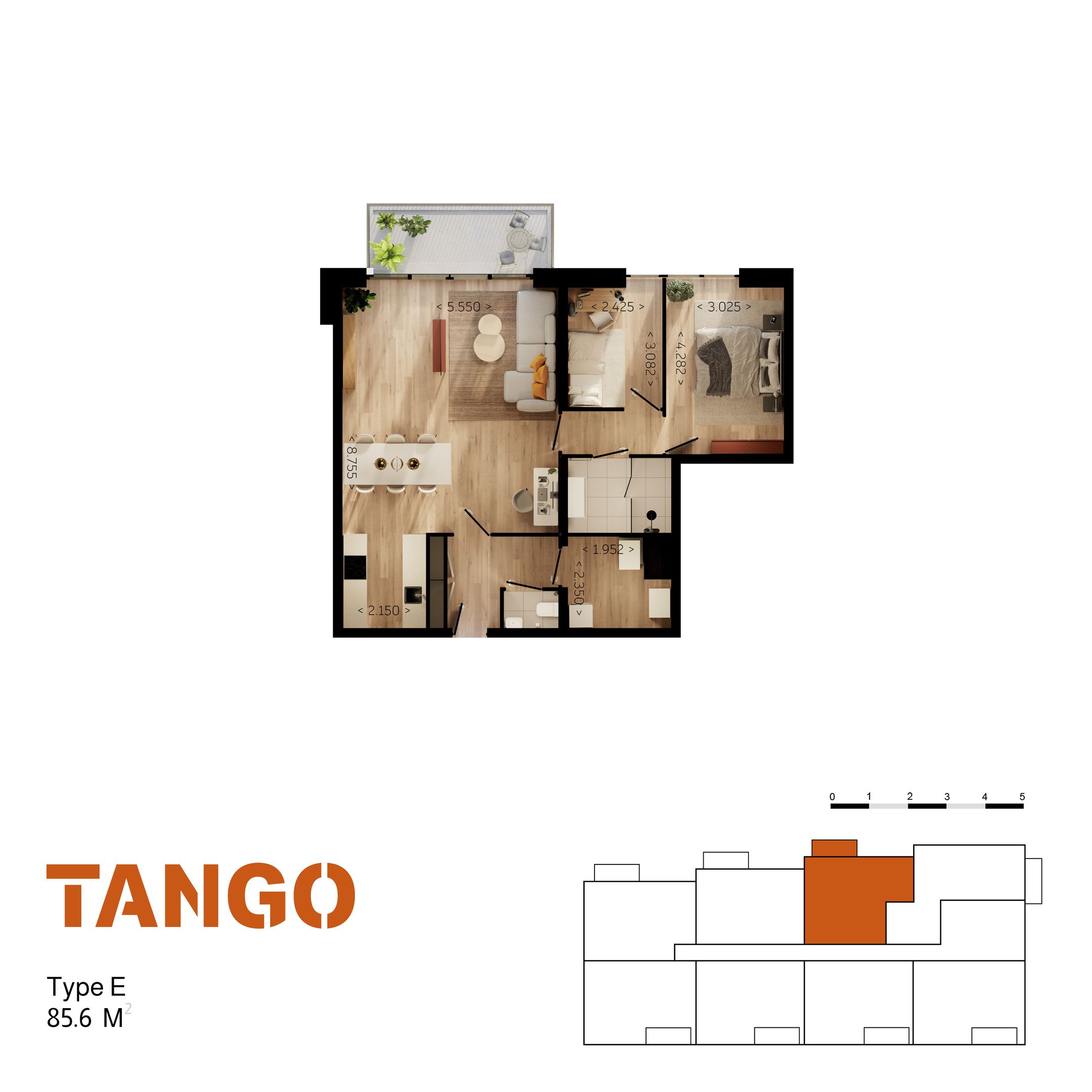 Foto 15 van Tussenappartement | Type E (Bouwnr. 0.02)