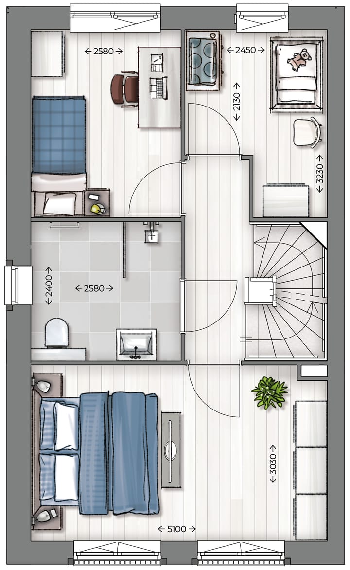 Foto 3 van Twee-onder-een-kap-woning | TYPE OPAL (Bouwnr. 14)