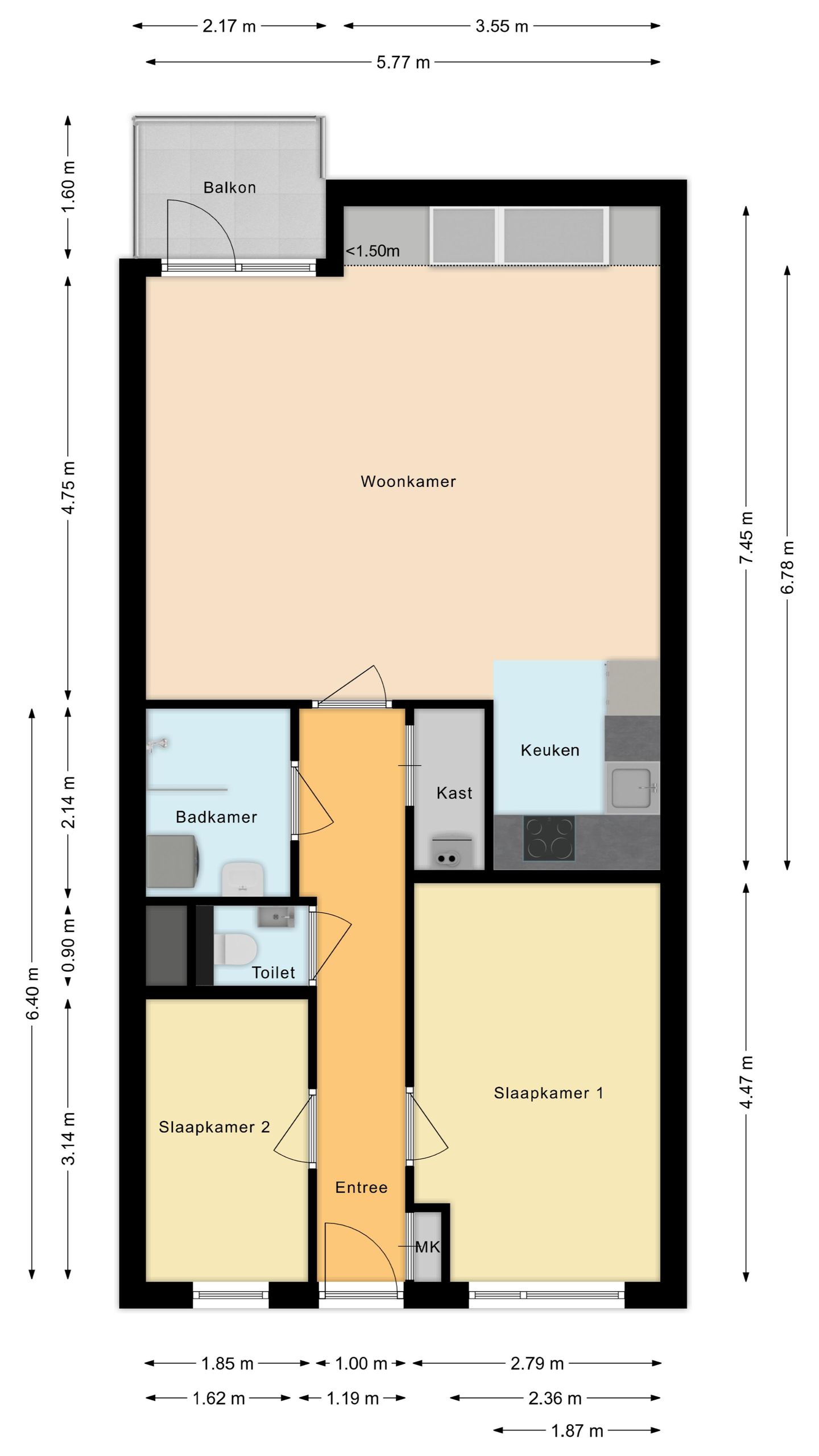 Foto 29 van Valkenierstraat 15-B