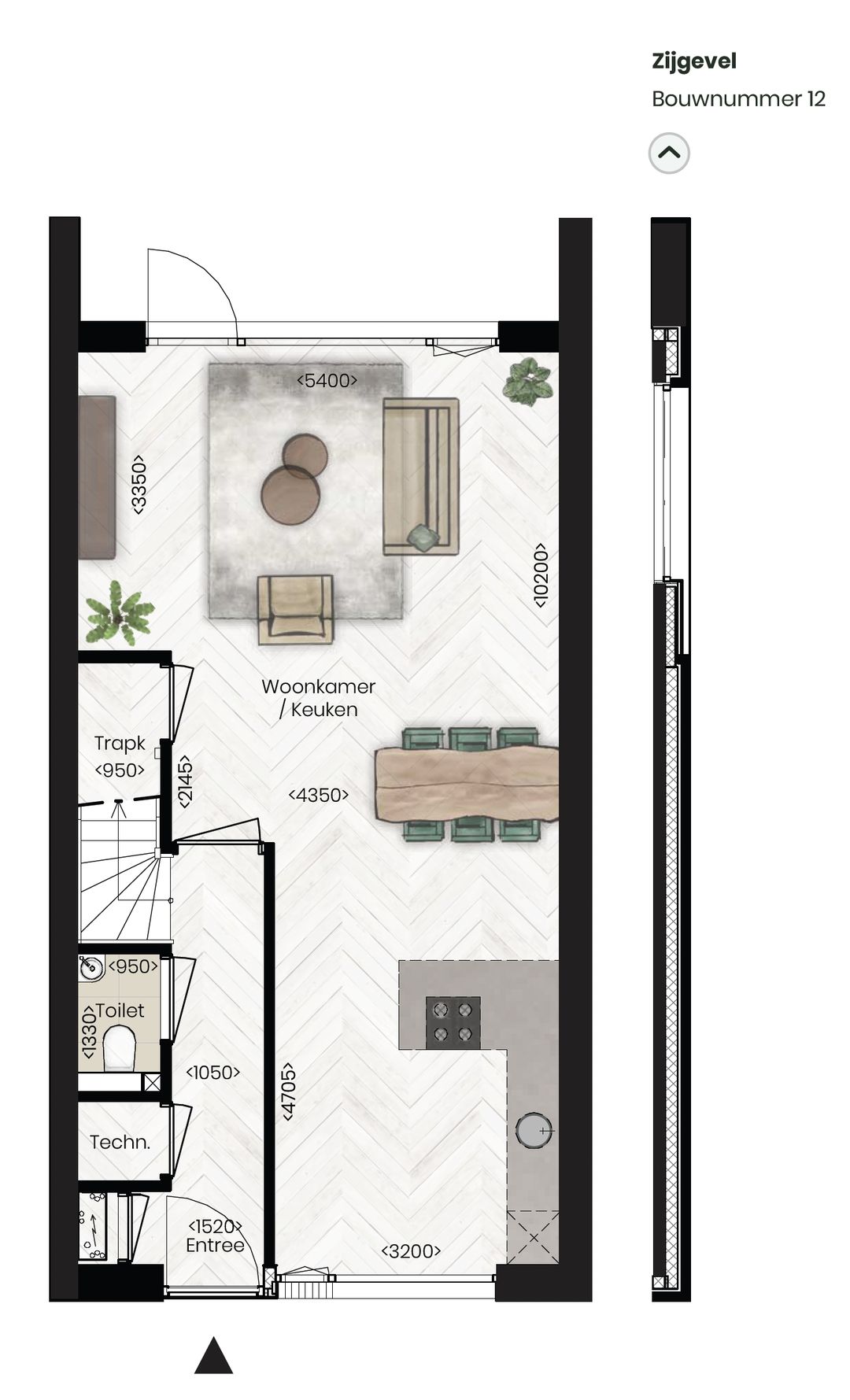 Foto 8 van Nieuw Tervoort Dries - Hoekwoning (Bouwnr. A.12)