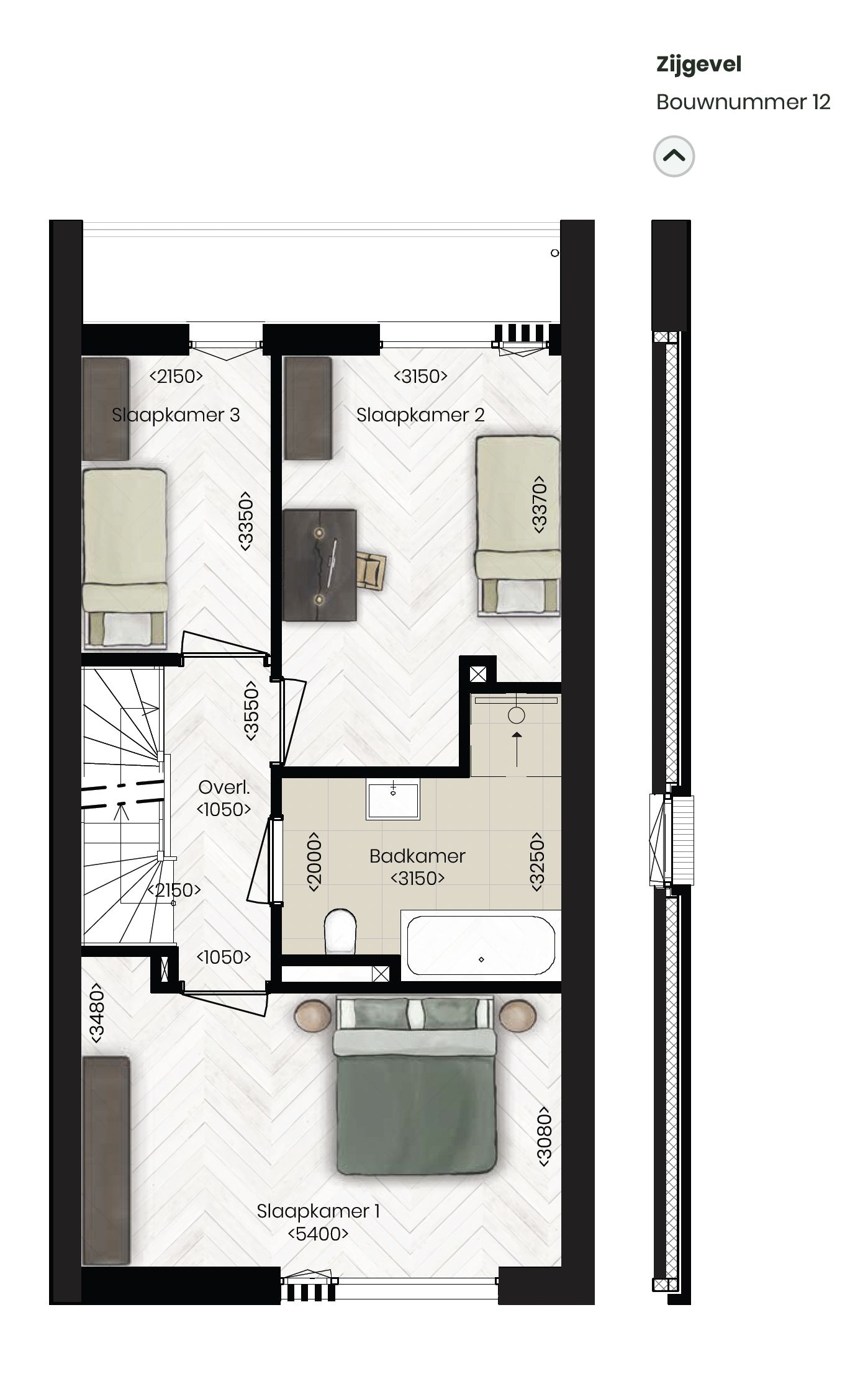 Foto 9 van Nieuw Tervoort Dries - Hoekwoning (Bouwnr. A.12)