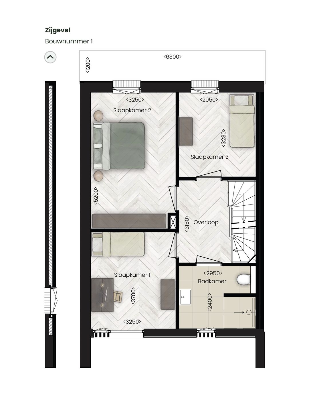 Foto 7 van Nieuw Tervoort Dries - Hoekwoning (Bouwnr. E.01)