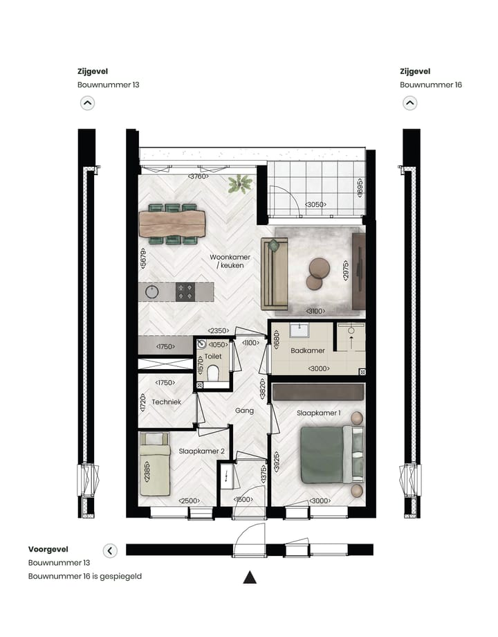 Foto 8 van Nieuw Tervoort Veste - Hoekappartement (Bouwnr. K.13)