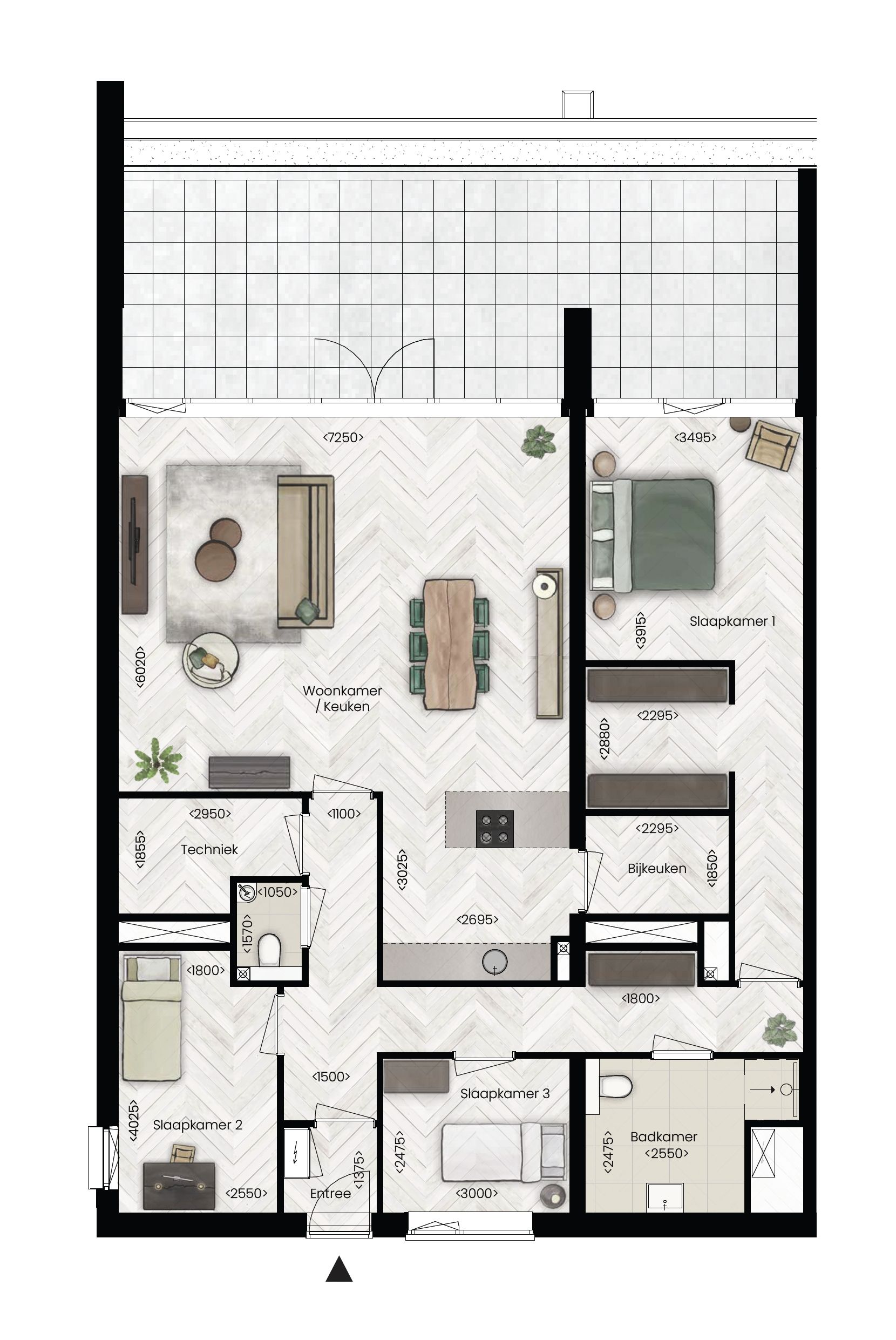 Foto 9 van Nieuw Tervoort Veste - Hoekappartement (Bouwnr. L.08)