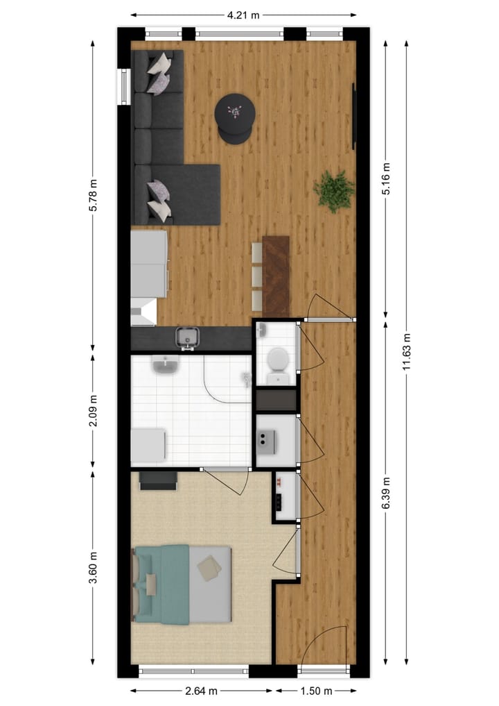 Foto 16 van Balensteeg 3-C