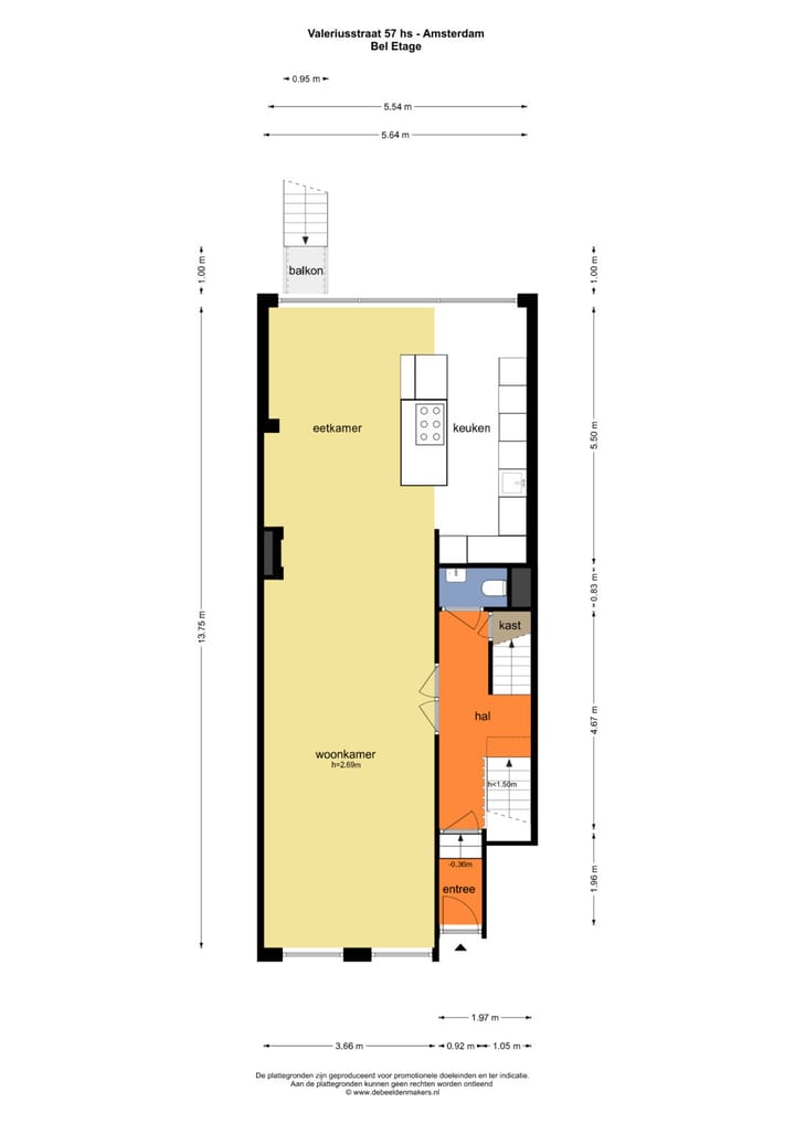 Foto 43 van Valeriusstraat 57-H