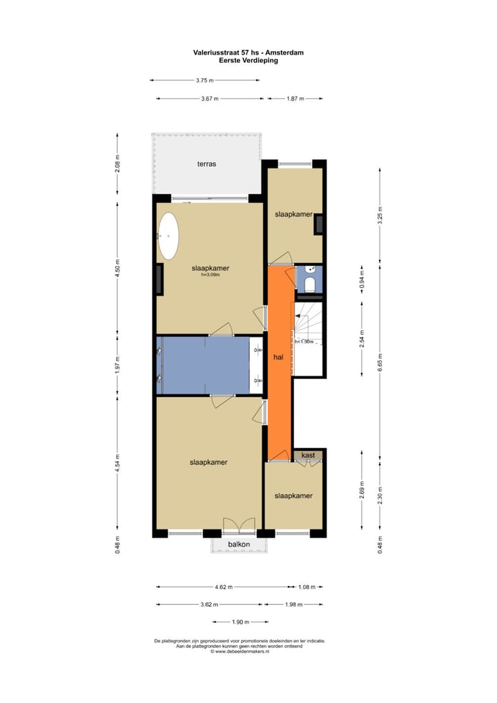 Foto 44 van Valeriusstraat 57-H