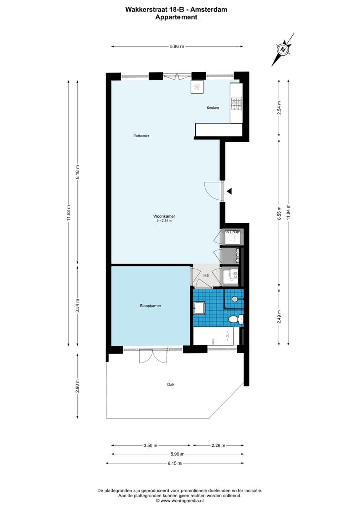 Foto 20 van Wakkerstraat 18-B