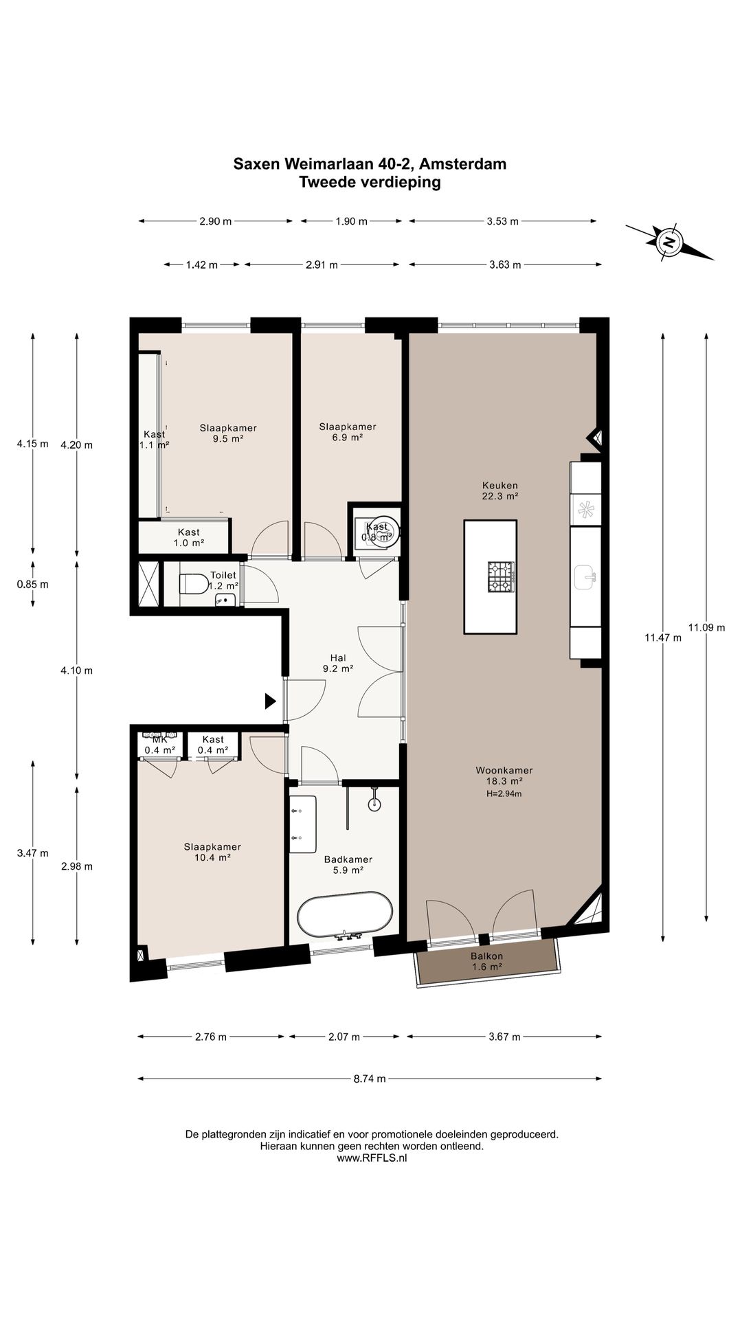 Foto 38 van Saxen-Weimarlaan 40-2