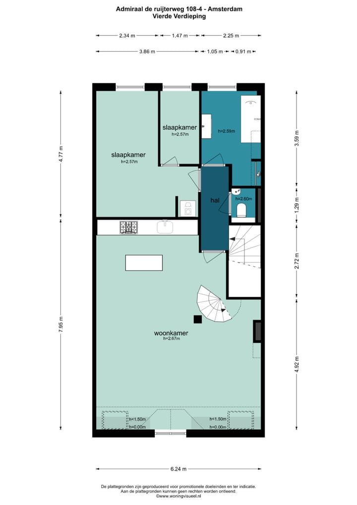 Foto 37 van Admiraal De Ruijterweg 108-4