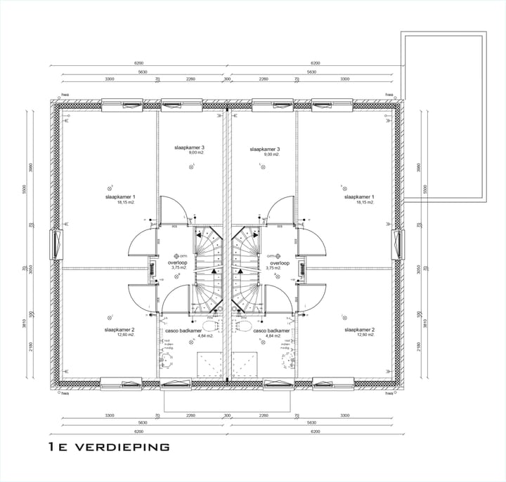 Foto 14 van Twee-onder-een-kapwoning (Bouwnr. 16)